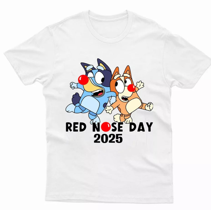 Baby / toddler red nose day short sleeve t shirt pressed