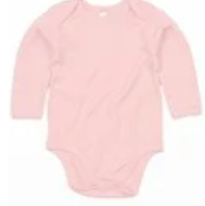 Baby long sleeve bodysuit pressed