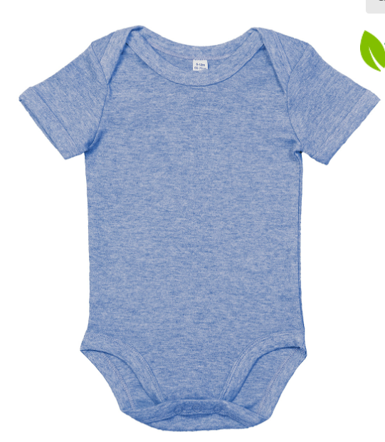 Baby bodysuit pressed