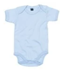 Baby bodysuit pressed