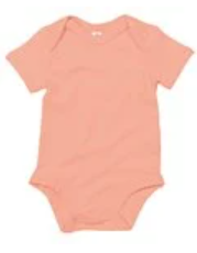 Baby bodysuit pressed