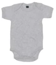 Baby bodysuit pressed