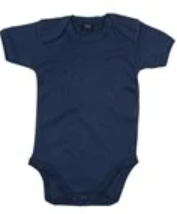 Baby bodysuit pressed