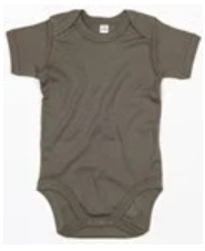 Baby bodysuit pressed