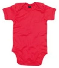 Baby bodysuit pressed